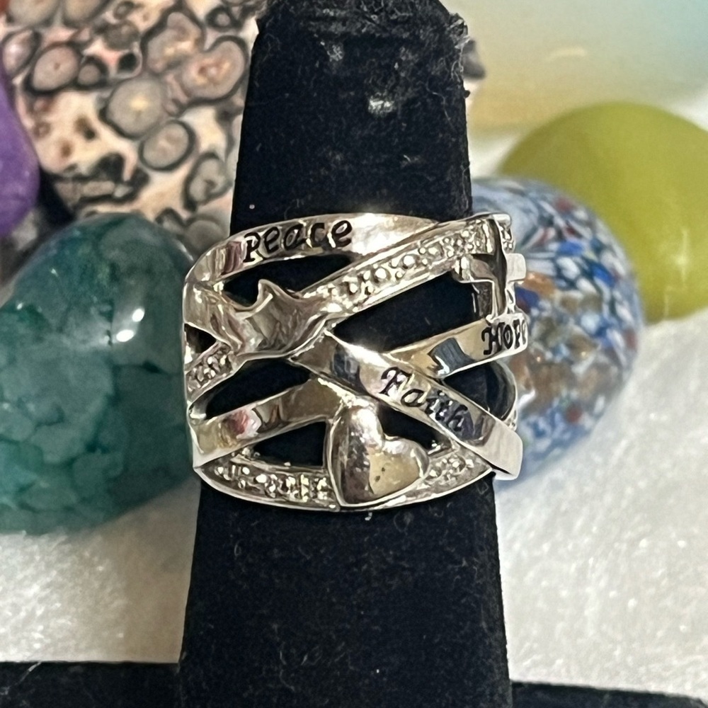 Michael Anthony Peace Faith Hope Ring